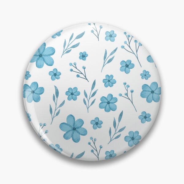 Item preview, Blue flowers seamless pattern designed and sold by pinkyfish1010.