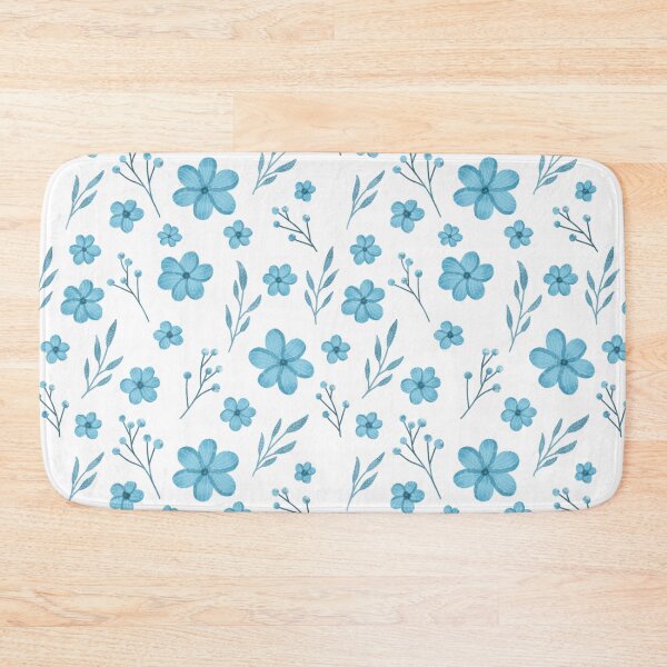Item preview, Blue flowers seamless pattern designed and sold by pinkyfish1010.