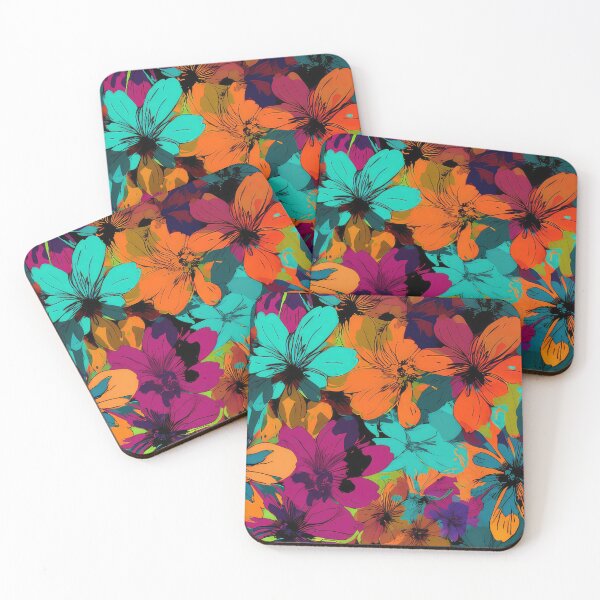 Item preview, Andy Warhol style flowers designed and sold by Pixel  Playground.