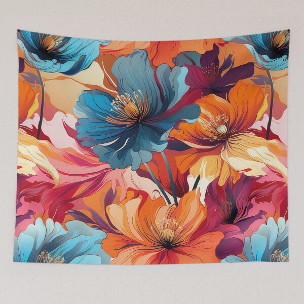 Artikelvorschau, Andy Warhol style flowers entworfen und verkauft von Pixel Playground.
