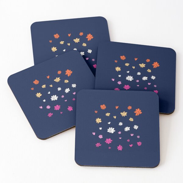 Item preview, Heartstopper flowers lesbian flag designed and sold by dulich4.