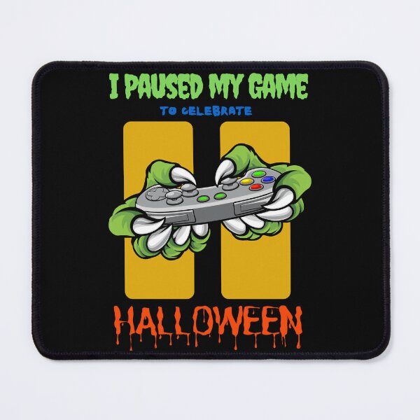 Item preview, I paused my game to celebrate halloween dinosaur gamer designed and sold by JaneenPenny.
