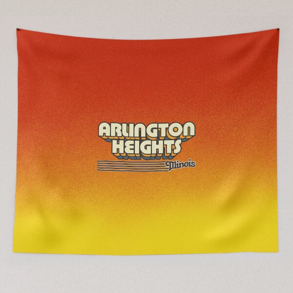 Item preview, Arlington Heights, Illinois | Retro Stripes designed and sold by retroready.