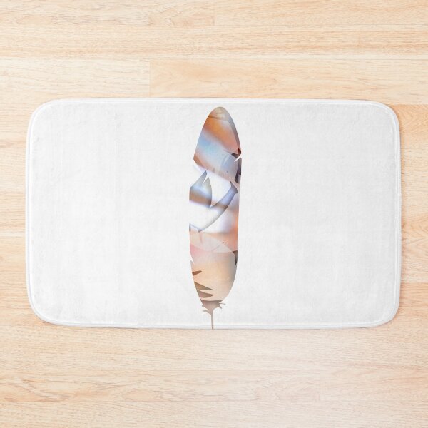 Item preview, Single Peach Abstract Feather designed and sold by purplerosemary.