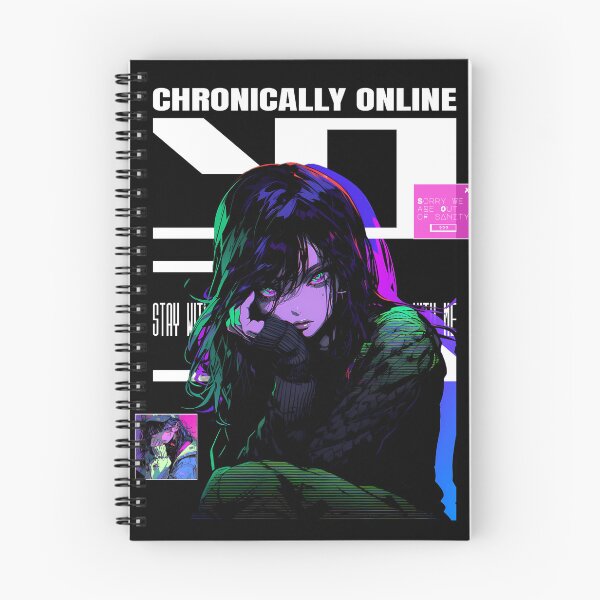 Item preview, Chronically Online Anime designed and sold by CursedInk.