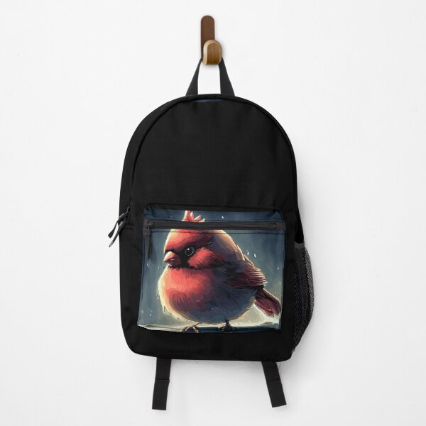 Item preview, Cute Northern Cardinal on window designed and sold by TomFrontierArt.