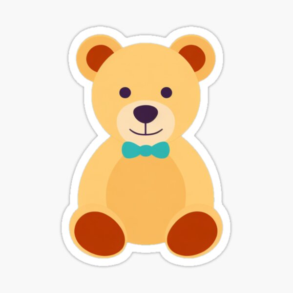 Item preview, teddy bear sticker cute designed and sold by FriedGummyBears.