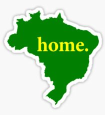Pegatina Brasil é minha casa (Flag colors)