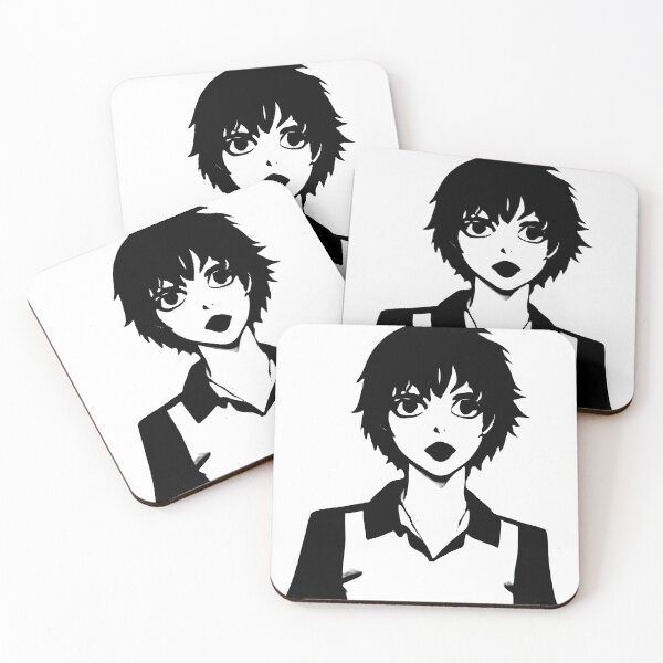 Item preview, Black and white drawing of a girl with an intense look designed and sold by DorianSlate.