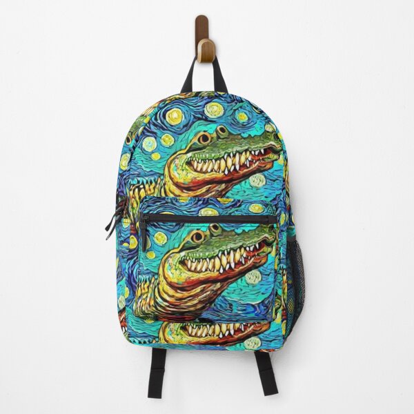 Item preview, Funny Alligator in Van Gogh Style Art designed and sold by Nature's Fancy.