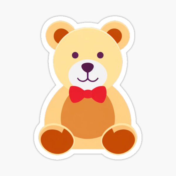 Item preview, teddy bear cute sticker designed and sold by FriedGummyBears.