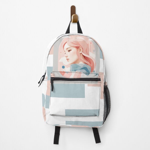 Item preview, Beautiful woman with pink hair, pastel tones designed and sold by Piano-pn.