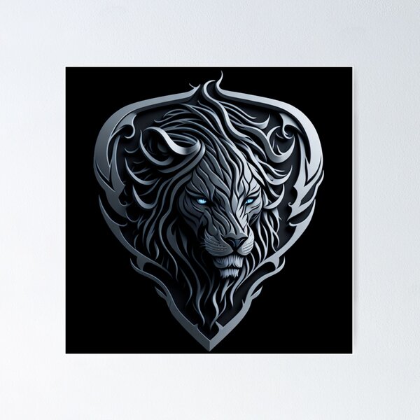 Item preview, Insignia metálica, logotipo de león designed and sold by Rothnaric.