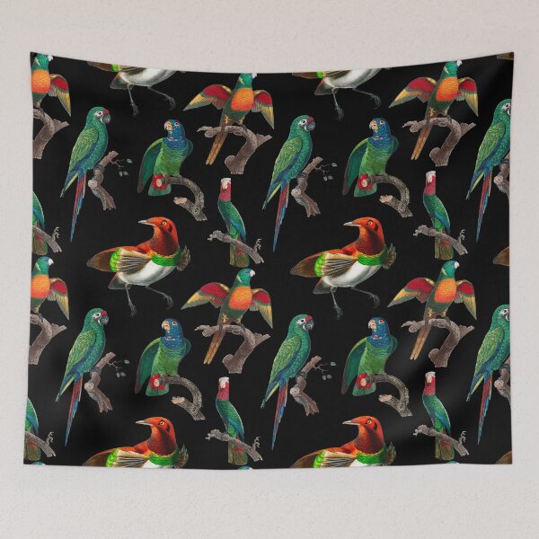 Item preview, Tropical Birds Pattern designed and sold by Khihi.