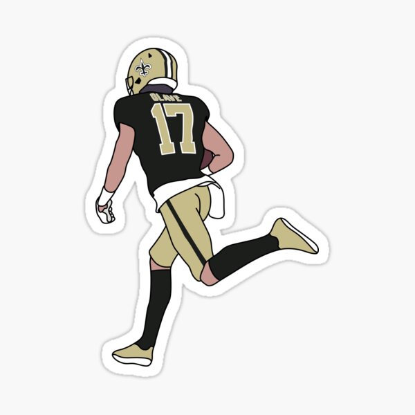 Chris Olave Football Paper Poster Saints 3 - Chris Olave - Sticker