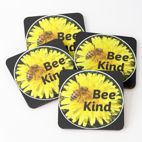 Item preview, Bee Kind - black background designed and sold by Louise-Mae.