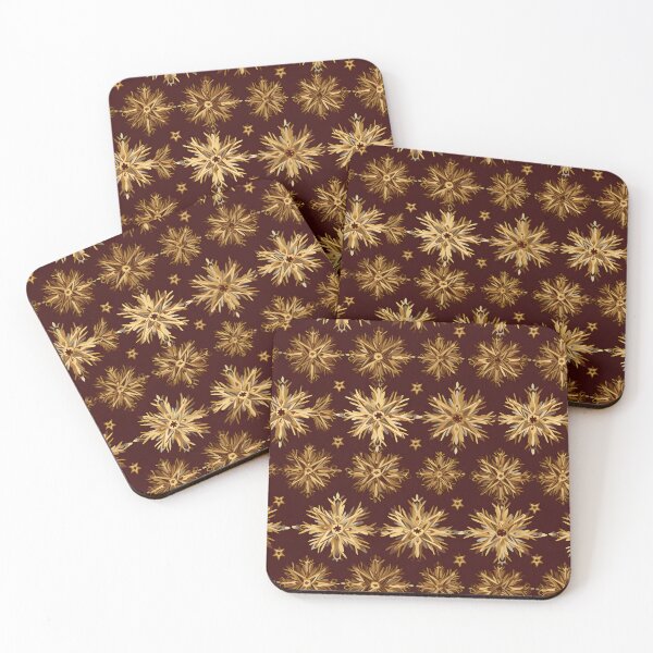 Item preview, Opulent Elegance: Goldleaf Glitter Butterfly and Snowflake Seamless Pattern designed and sold by AlienSkinEyes.