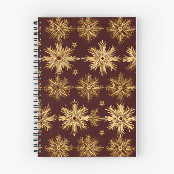 Item preview, Opulent Elegance: Goldleaf Glitter Butterfly and Snowflake Seamless Pattern designed and sold by AlienSkinEyes.