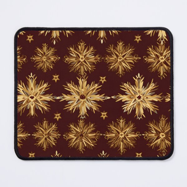 Item preview, Opulent Elegance: Goldleaf Glitter Butterfly and Snowflake Seamless Pattern designed and sold by AlienSkinEyes.