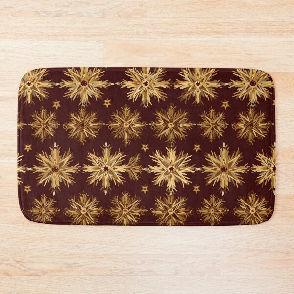 Item preview, Opulent Elegance: Goldleaf Glitter Butterfly and Snowflake Seamless Pattern designed and sold by AlienSkinEyes.