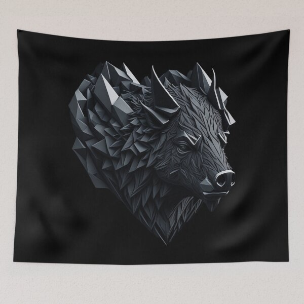 Item preview, Metallic Badge, boar logo designed and sold by Rothnaric.