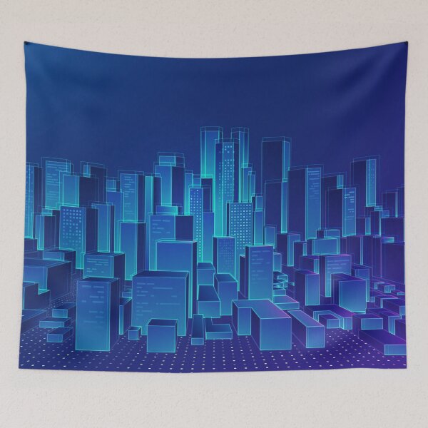 Item preview, smart city virtual cyber buildings futuristic style designed and sold by NiamLab.