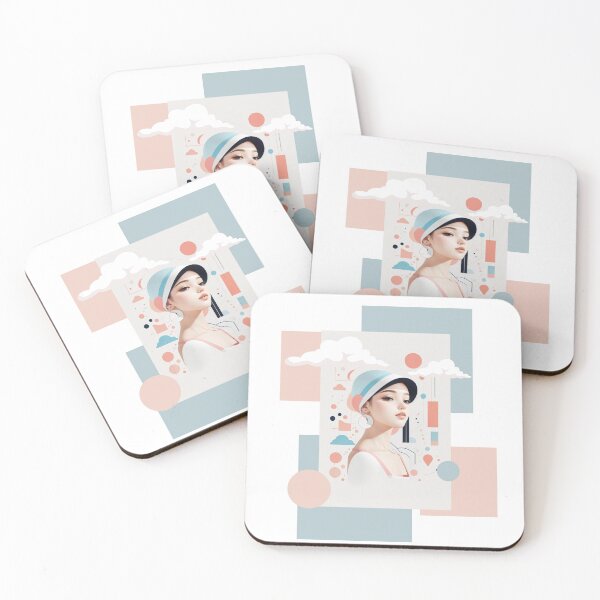 Item preview, Beautiful woman wearing a hat, Pastel tones designed and sold by Piano-pn.