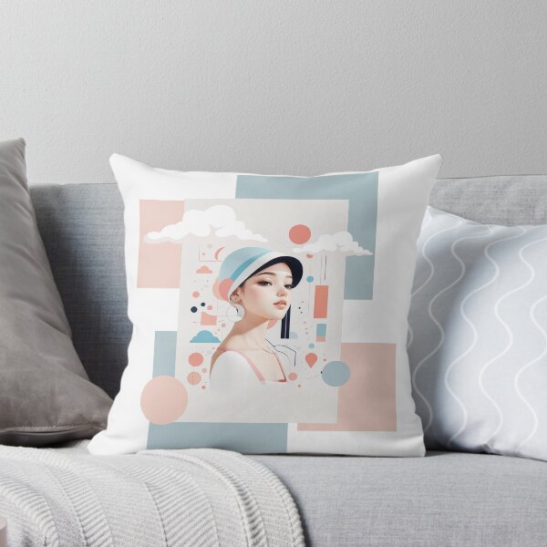 Item preview, Beautiful woman wearing a hat, Pastel tones designed and sold by Piano-pn.