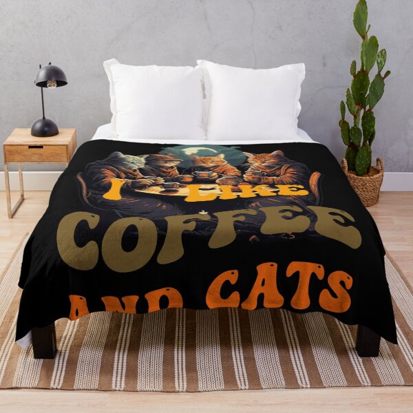 Item preview, I like coffee and cats - Morning People Coffee Cat Coffee Drinker designed and sold by JansenGS.