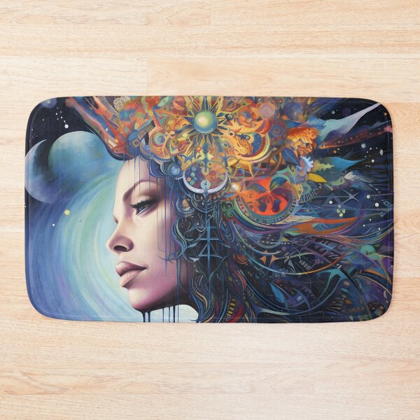 Item preview, Hyperspace Psychedelic Face Sacred Geometry designed and sold by Beyond The Veil.