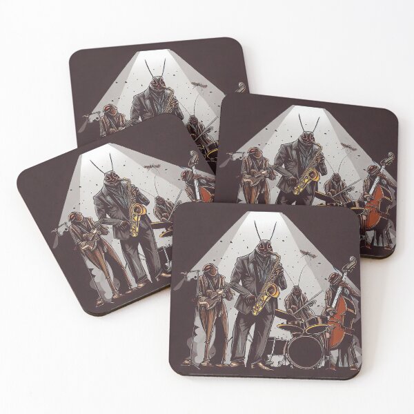 Item preview, Roach jazz band on stage designed and sold by TomFrontierArt.