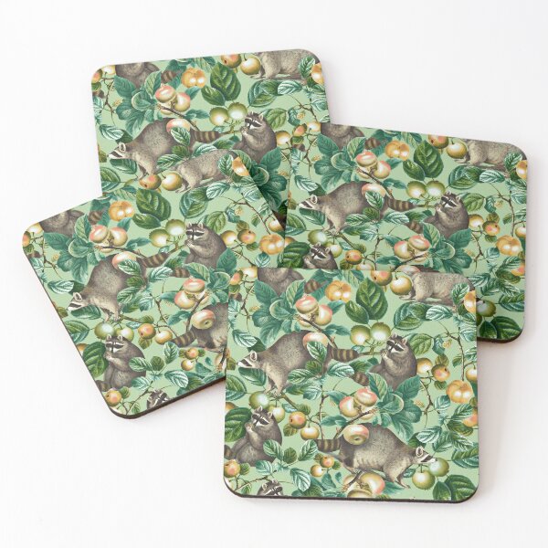Item preview, RACCOON AND FRUITS designed and sold by Burcu Korkmazyurek.