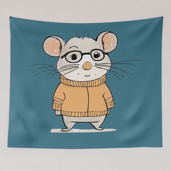 Item preview, Nerdy Hamster - Smarty designed and sold by ArchieDid.