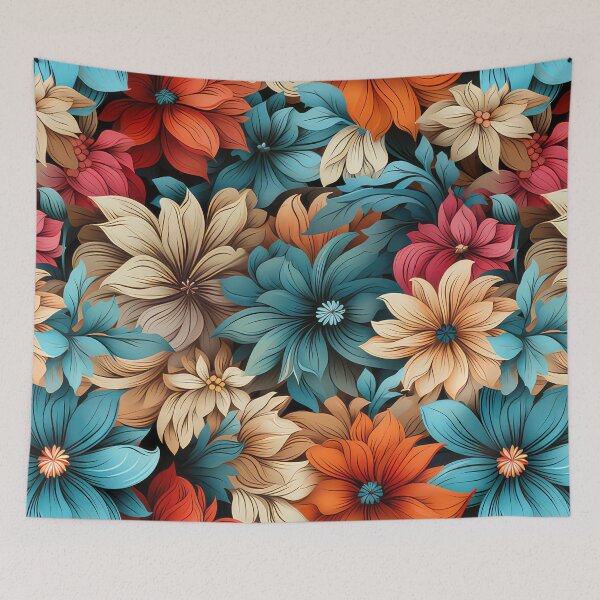 Artikelvorschau, Andy Warhol style flowers entworfen und verkauft von Pixel Playground.