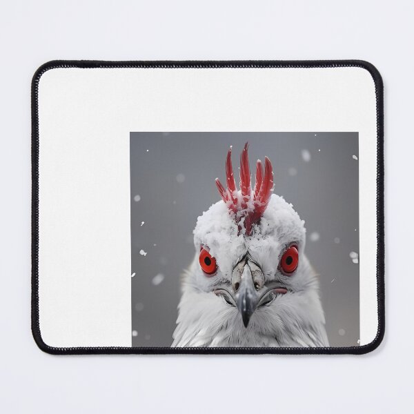 Item preview, a close up of a white bird with red eyes designed and sold by Dark Fantasy Store.