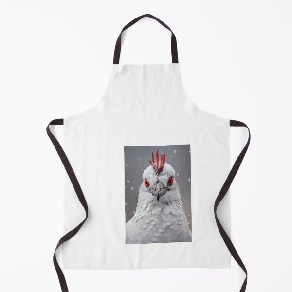 Item preview, a close up of a white bird with red eyes designed and sold by Dark Fantasy Store.