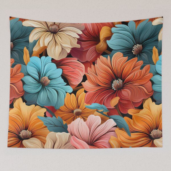 Artikelvorschau, Andy Warhol style flowers entworfen und verkauft von Pixel Playground.