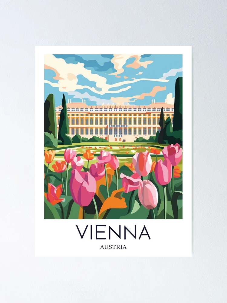 A Pop Art Travel Print of Vienna - Austria