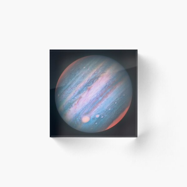 Jupiter in Infrared from Hubble Acrylic Block