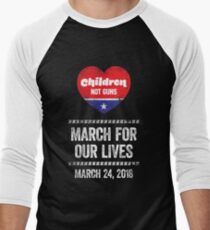 March For Our Lives Men's Baseball ¾ T-Shirt