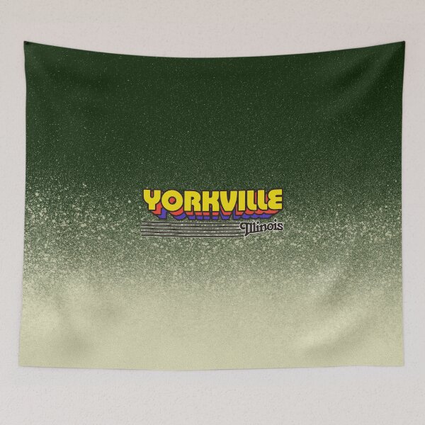 Item preview, Yorkville, Illinois | Retro Stripes designed and sold by retroready.