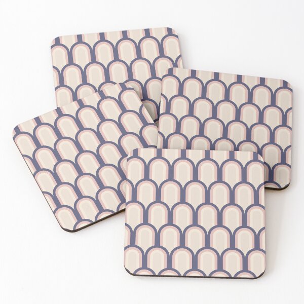 Item preview, Art Deco Fish Scales: Blue and Pink Seamless Pattern  designed and sold by Acim0.