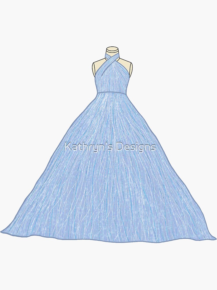 Blue Sparkle Speak Now Dress" Sticker for Sale by kaelil | Redbubble