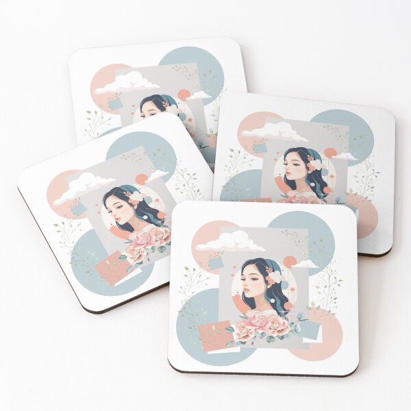 Item preview, Beautiful woman , pastel tones designed and sold by Piano-pn.