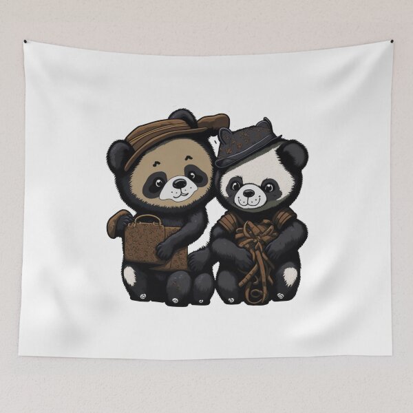 Item preview, Cute Panda couple designed and sold by Rosamose.