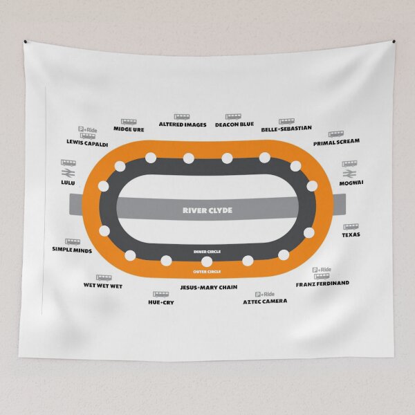 Item preview, Glasgow Subway Tube Metro Underground Map Music Spoof designed and sold by KALEIDOSCOPE UK.