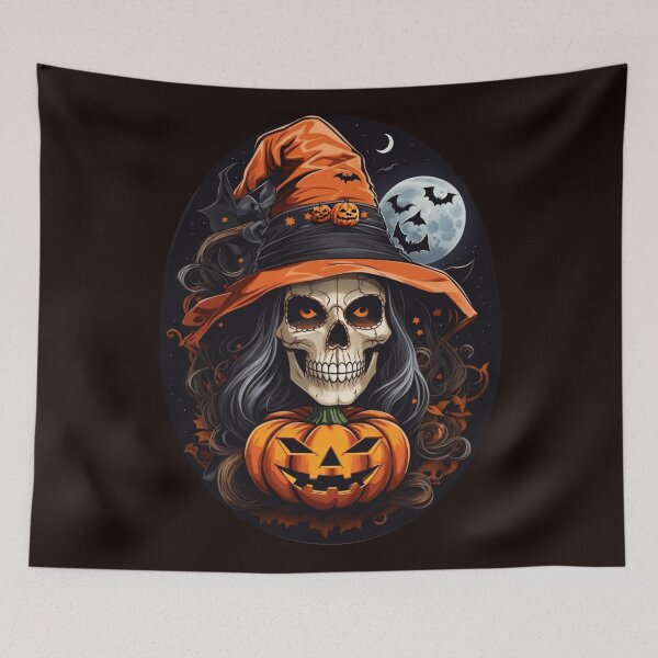 Item preview, halloween witch skulls designed and sold by jkrphoto.