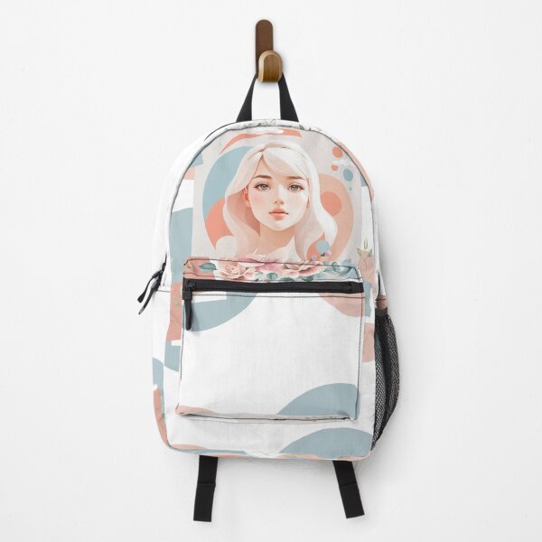 Item preview, Beautiful woman with pink hair, pastel tones designed and sold by Piano-pn.