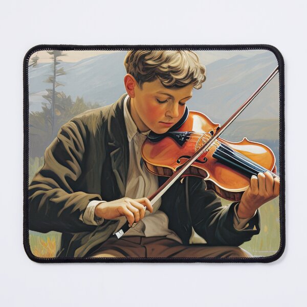 Item preview, Boy playing violin outside designed and sold by abmkf.