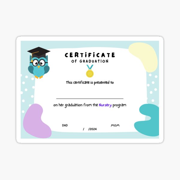 Graduation Hat And Bachelor Certificates Cartoon Vector Icon Illustration -  Graduation - Magnet